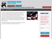 Tablet Screenshot of desertsnow.com